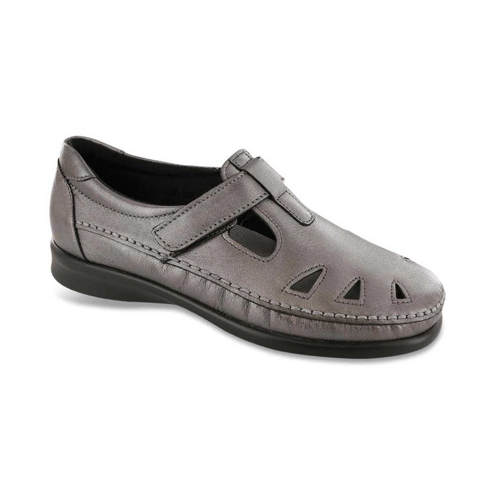 SAS Roamer - EZ Strap Walking Shoe in Santolina Metallic Sz 8W